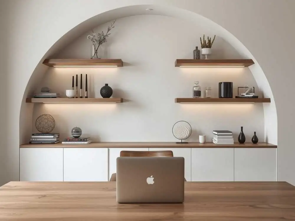 Floating Shelves Video Call Background