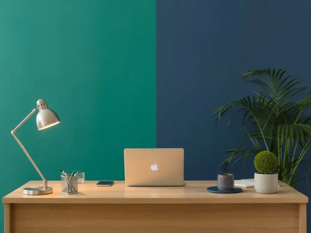 The Bold Color Desk Remote Work Setup