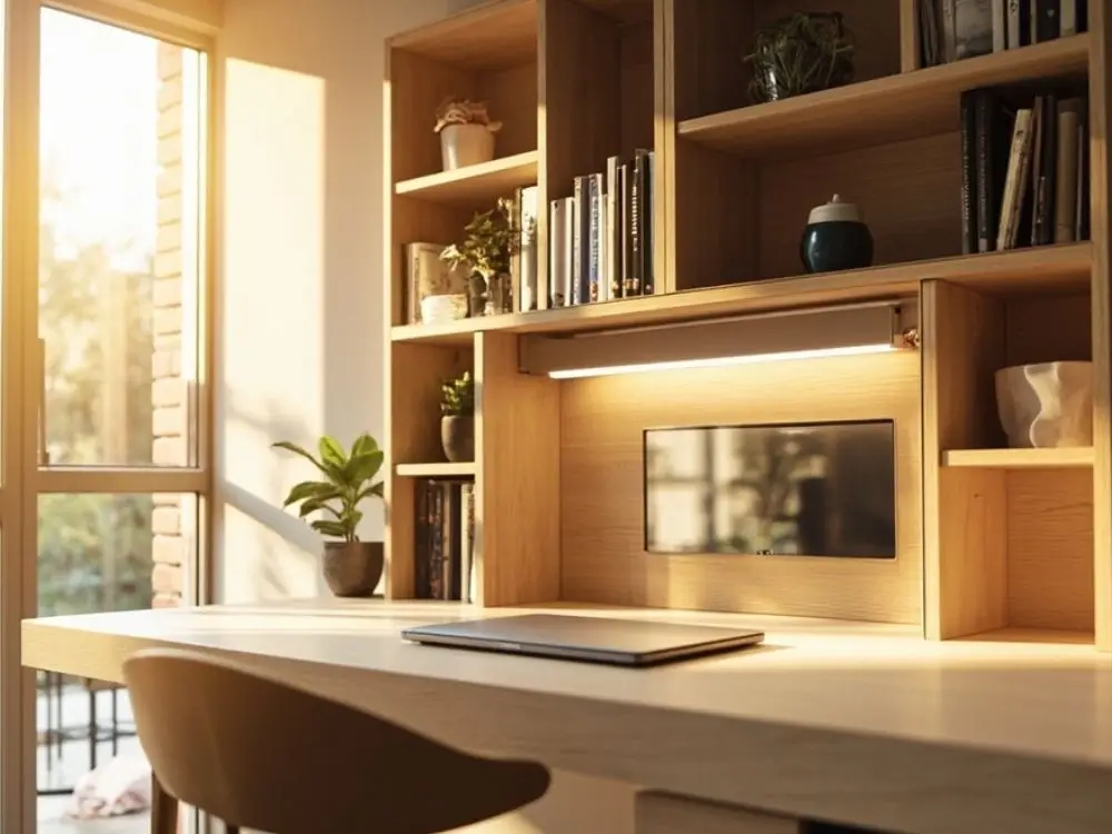 The Bookshelf Desk Combo for Home Office