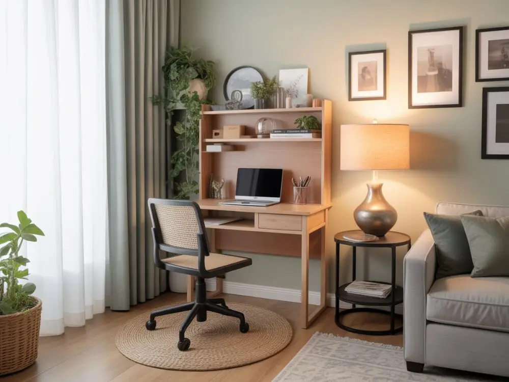 The Living Room Corner Office Setup