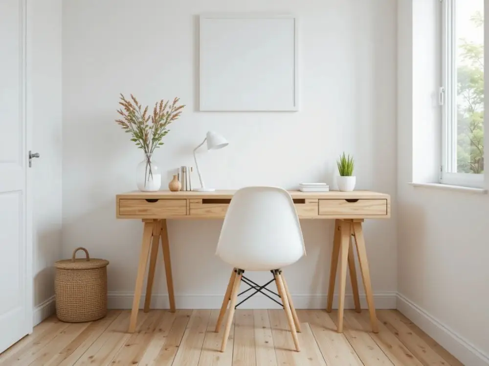 The White and Wood Workspace